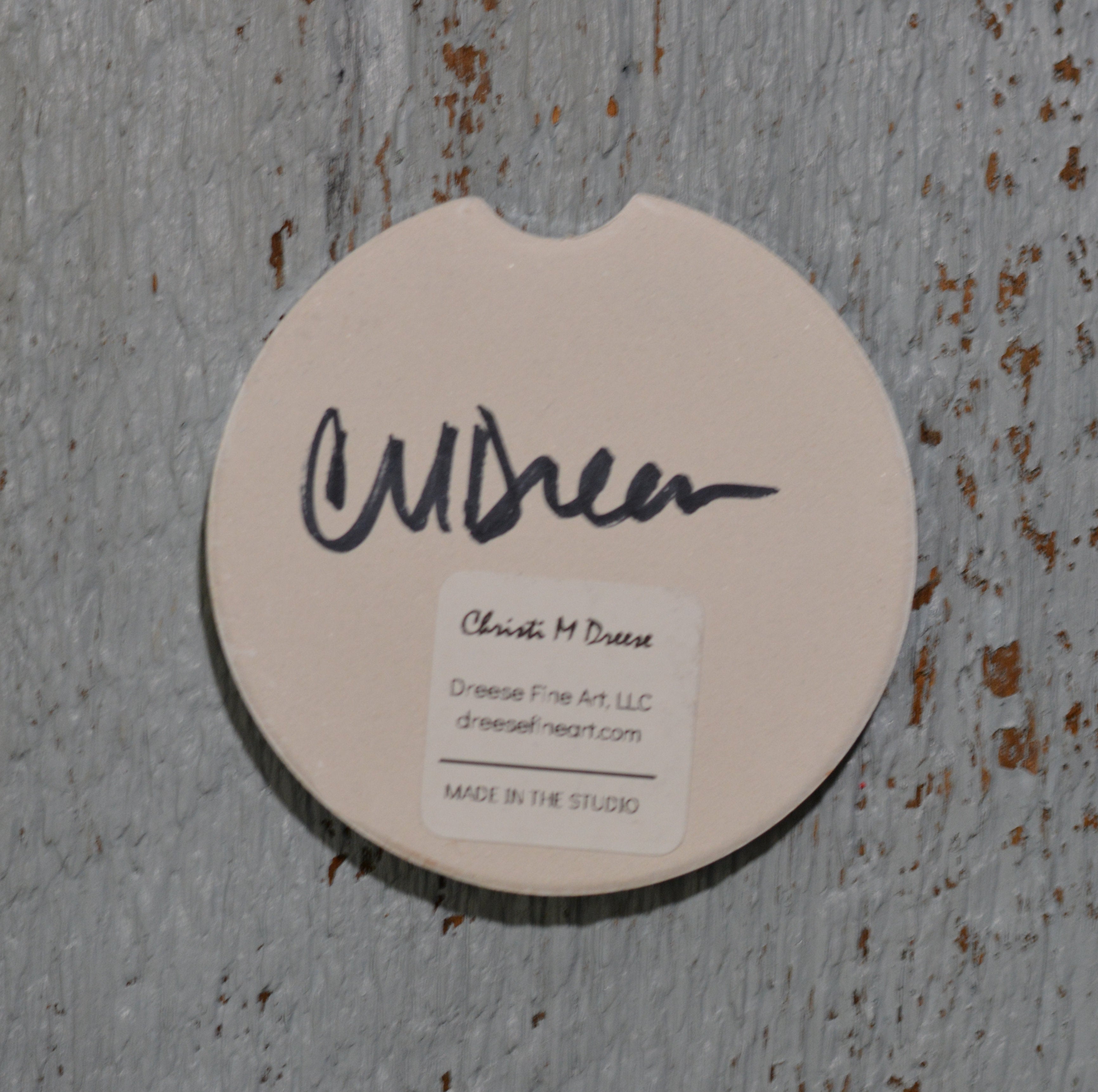 Car Coaster: Live by the Currents. Artist Christi Dreese