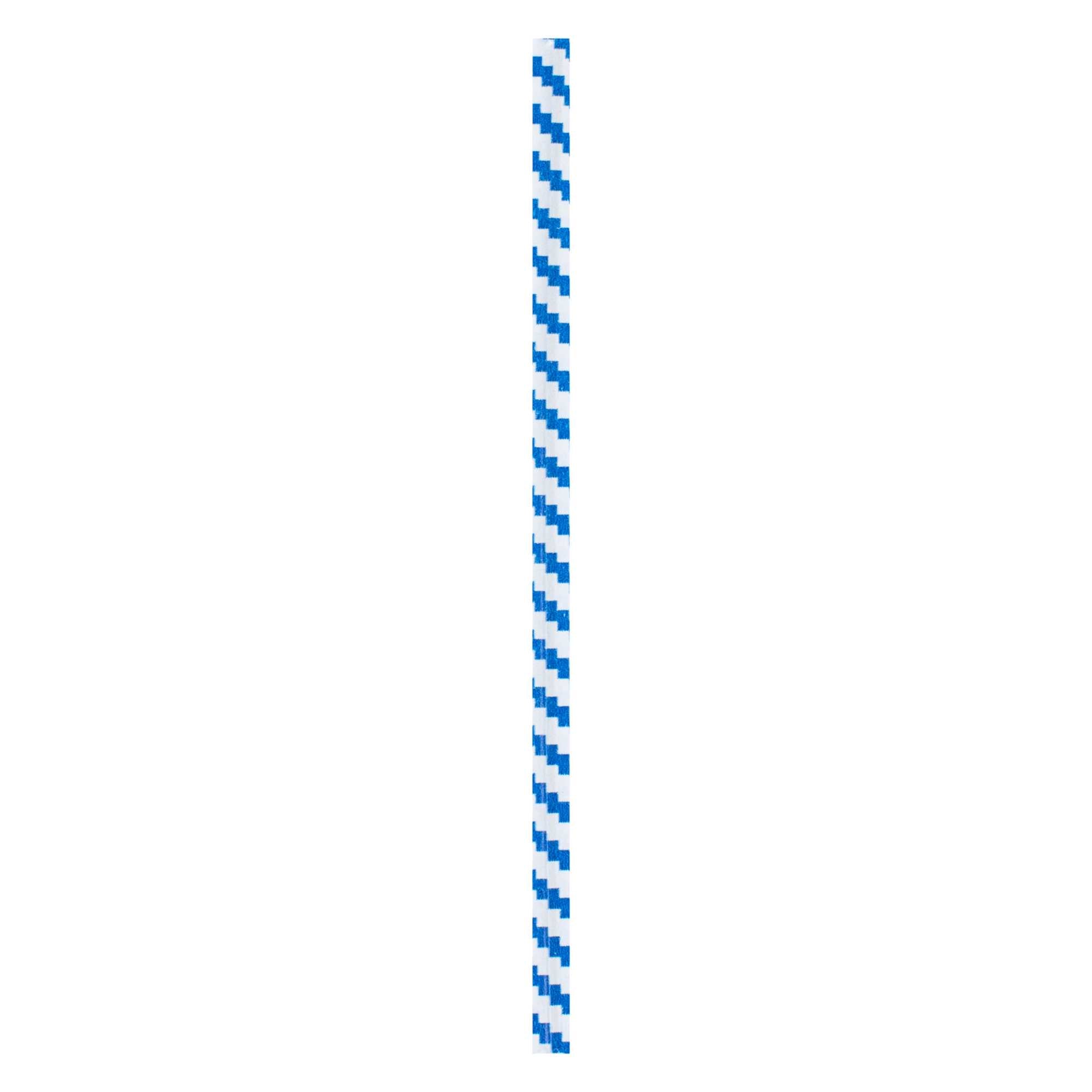 Bag Tek Blue Stripe Paper Twist Tie / Bag Tie - Laminated - 4" - 500 count box