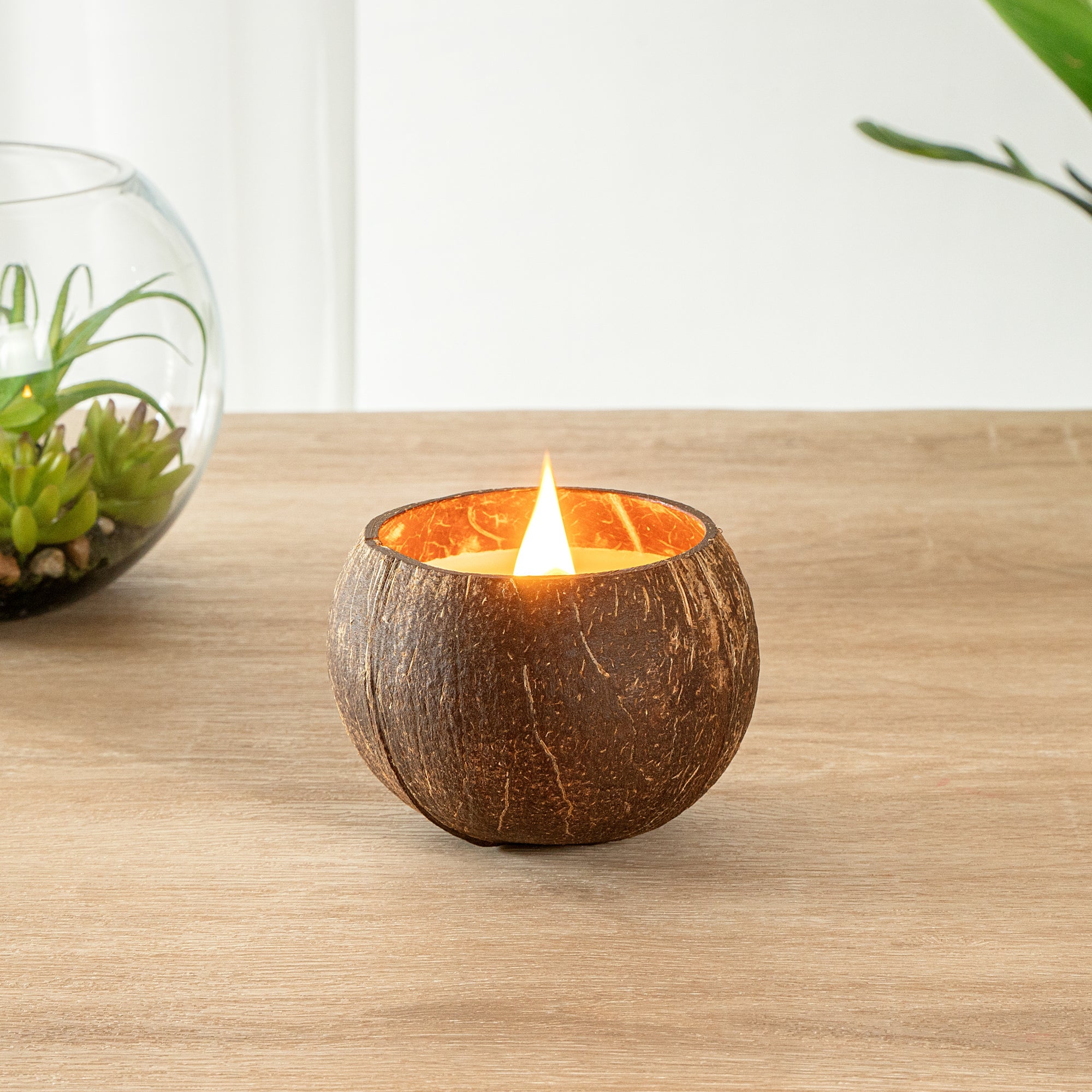 Coco Casa Handmade Coconut Shell Candle - Pineapple Papaya - 4" x 4" x 2 3/4" - 1 count box