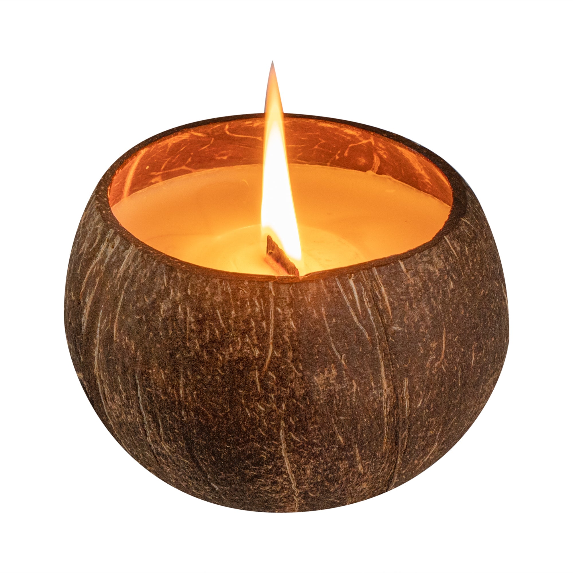 Coco Casa Handmade Coconut Shell Candle - Pineapple Papaya - 4" x 4" x 2 3/4" - 1 count box
