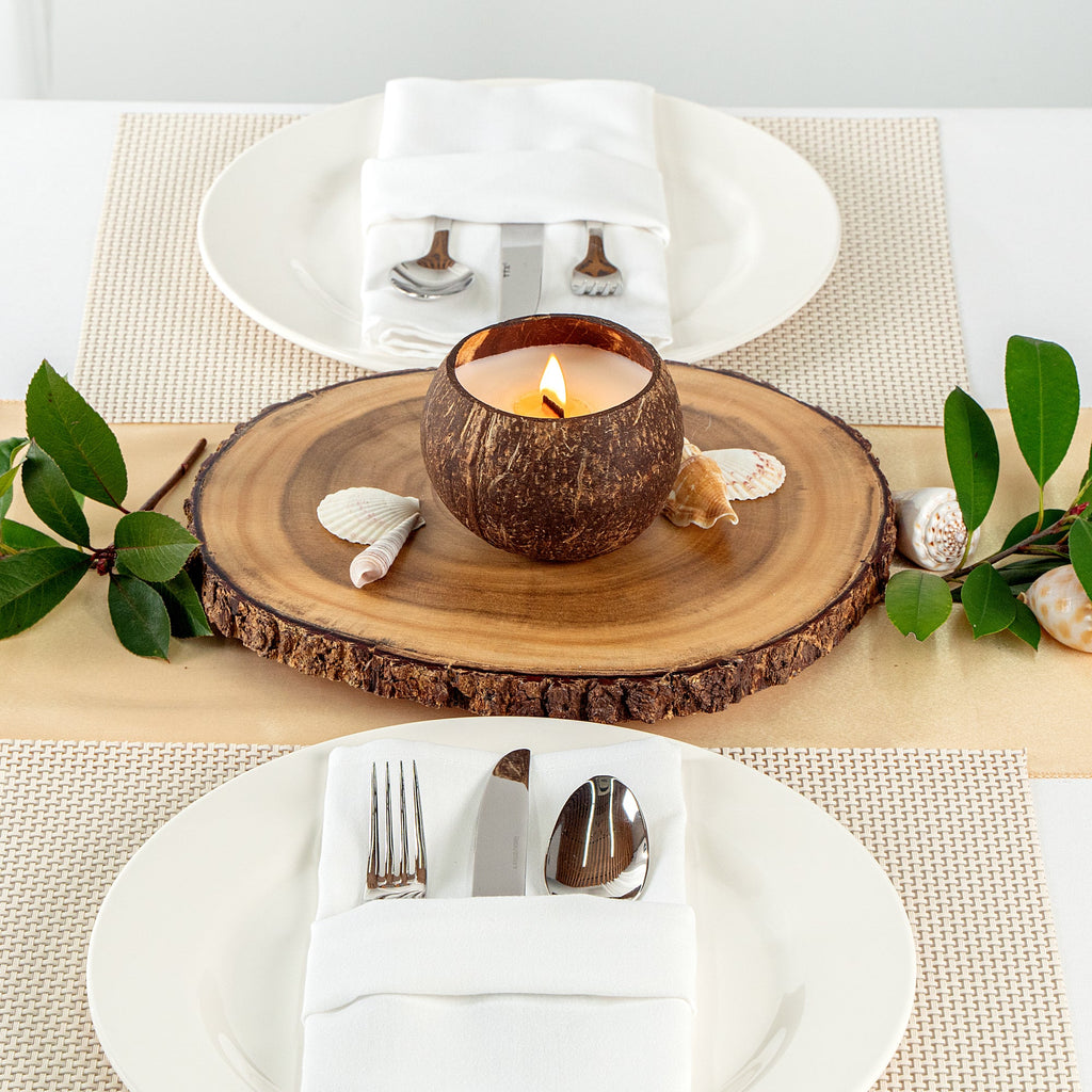 Coco Casa Handmade Coconut Shell Candle - Pineapple Papaya - 4" x 4" x 2 3/4" - 1 count box