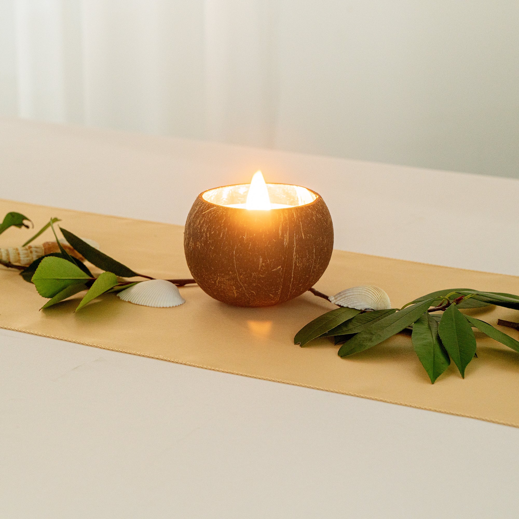 Coco Casa Handmade Coconut Shell Candle - Pineapple Papaya - 4" x 4" x 2 3/4" - 1 count box