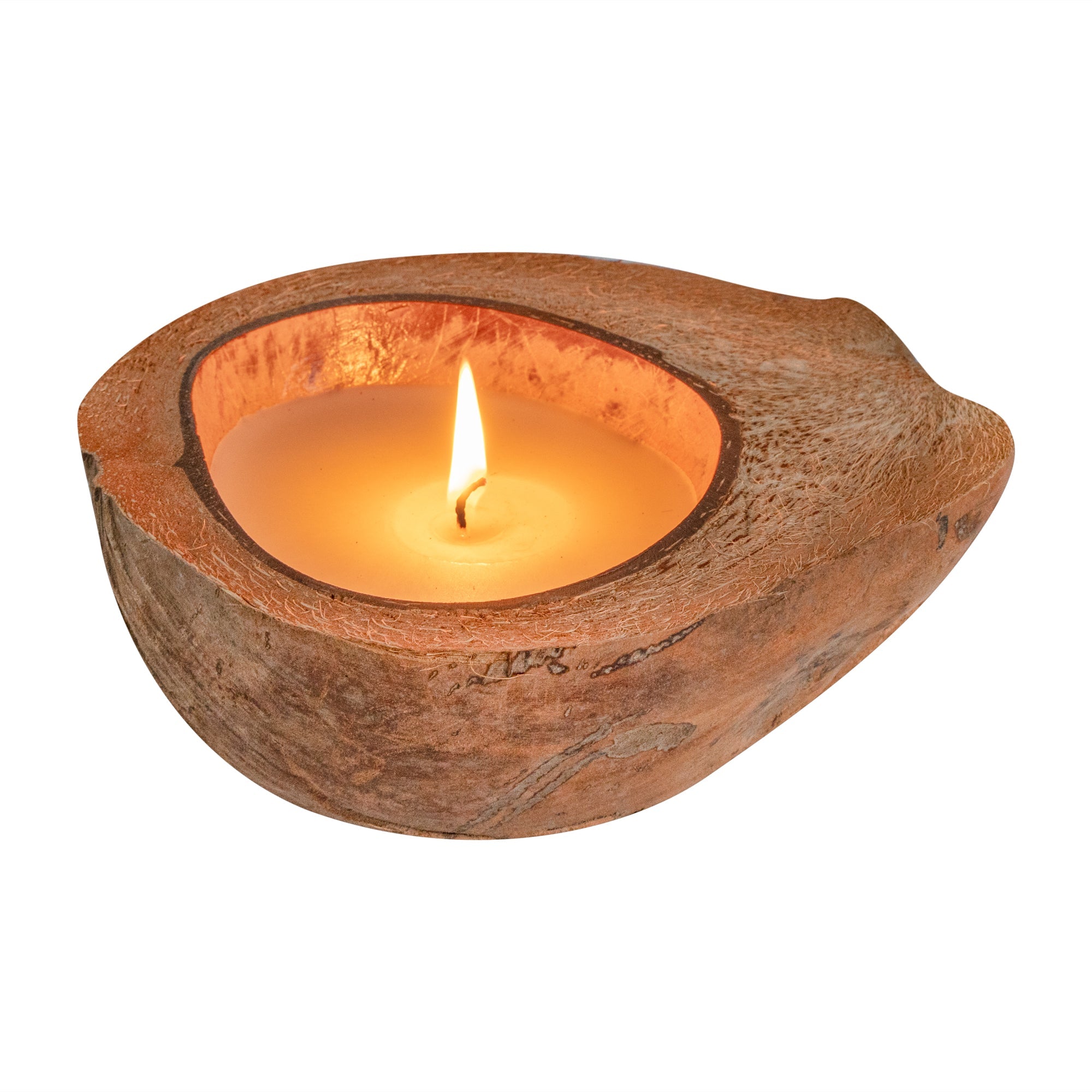 Coco Casa Handmade Coconut Shell Husk Candle - Spring Hydrangea - 6 1/2" x 6 1/2" x 2 1/2" - 1 count box
