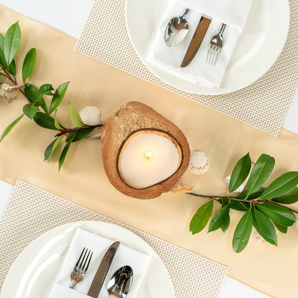 Coco Casa Handmade Coconut Shell Husk Candle - Spring Hydrangea - 6 1/2" x 6 1/2" x 2 1/2" - 1 count box