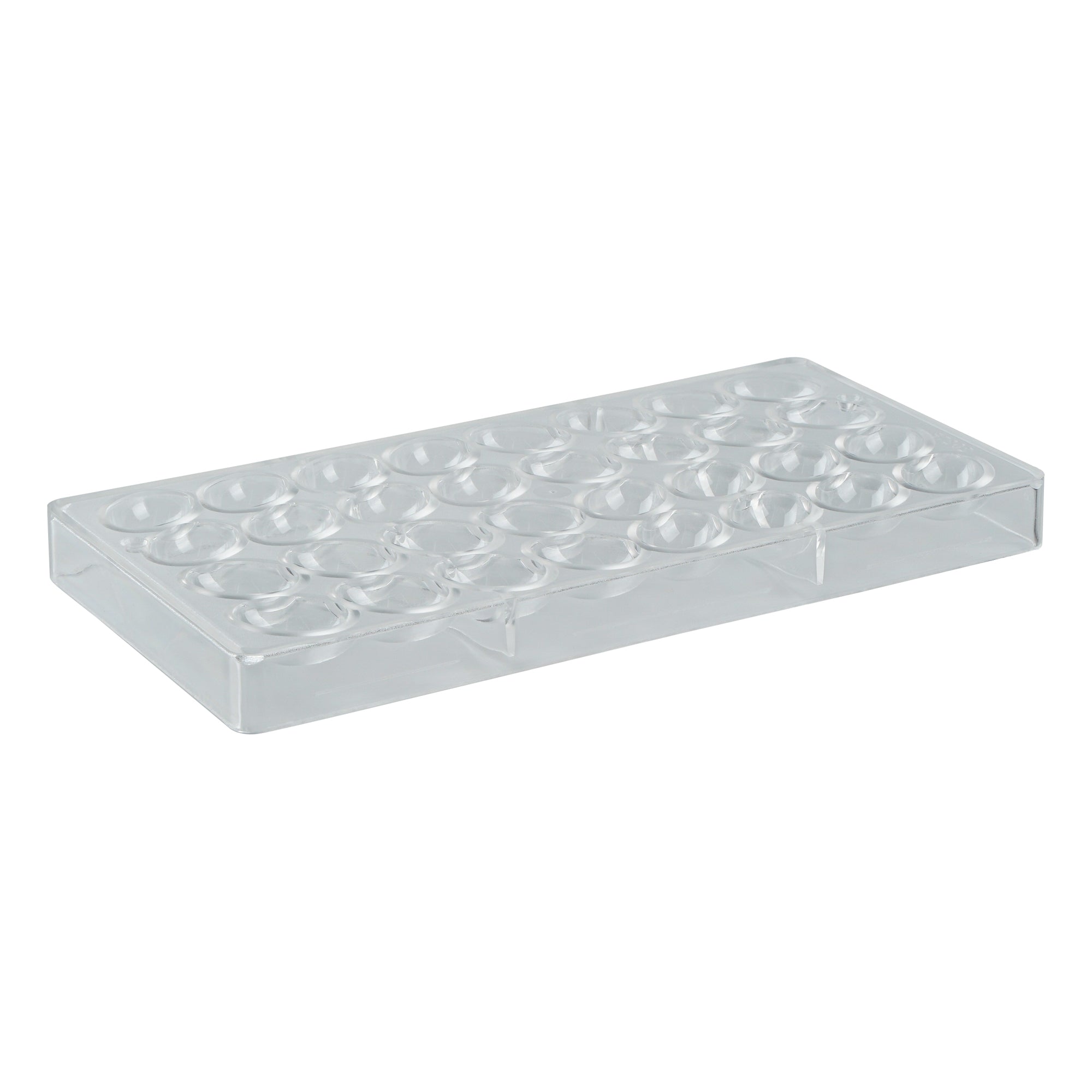Pastry Tek Polycarbonate Egg Candy / Chocolate Mold - 32-Compartment - 1 count box
