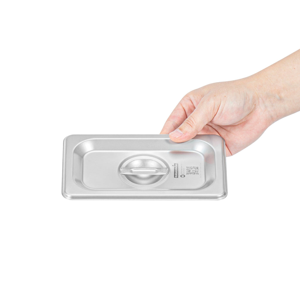 Kitchen Tek Stainless Steel Lid - Fits 1/9 Size Steam Table Pan - 1 count box