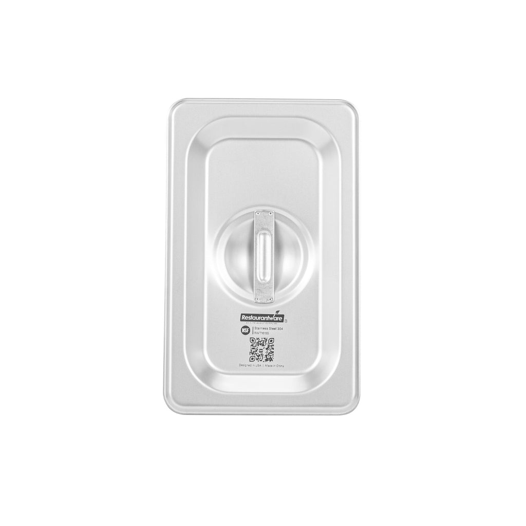 Kitchen Tek Stainless Steel Lid - Fits 1/9 Size Steam Table Pan - 1 count box