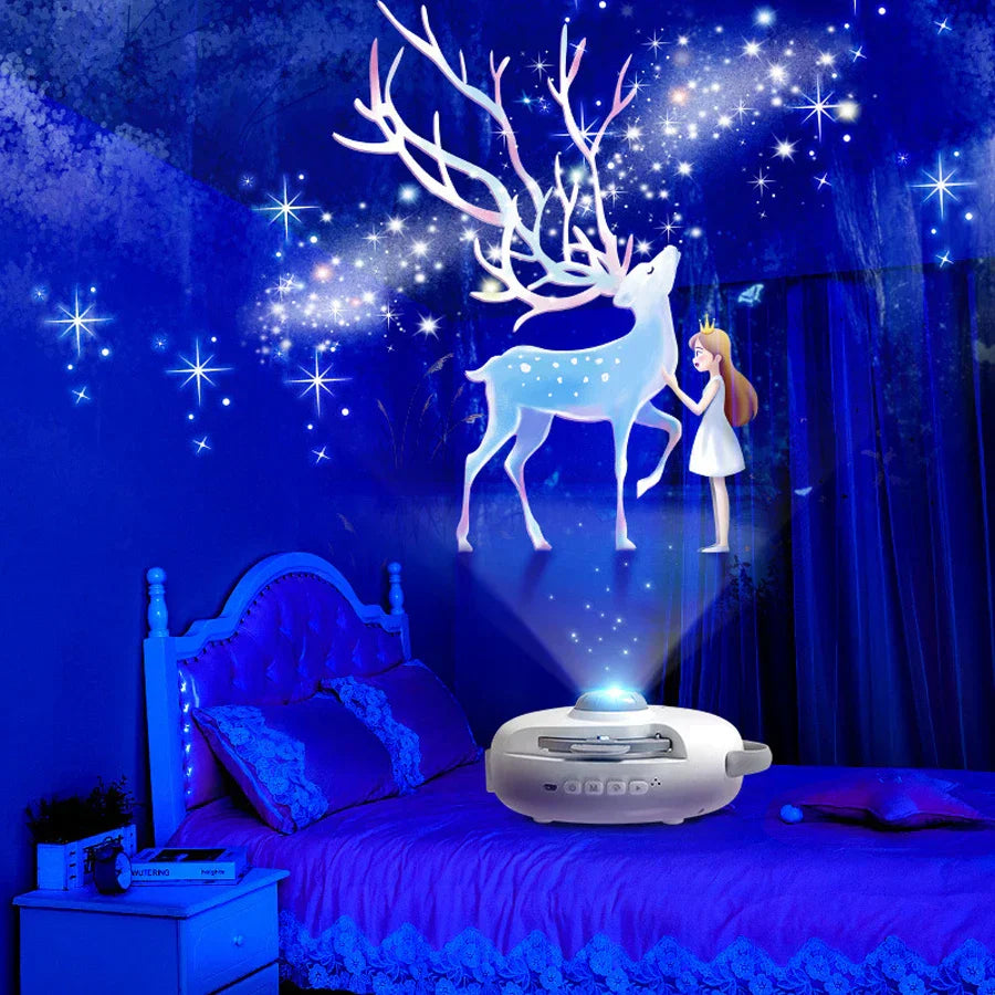 DecorBites™ Galaxy Starry Night Light Projector for Bedroom Decor & Kids Gift