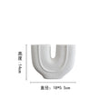 DecorBites™ Geometric Ceramic Vase | Irregular Ornaments | Room Decoration Accessories