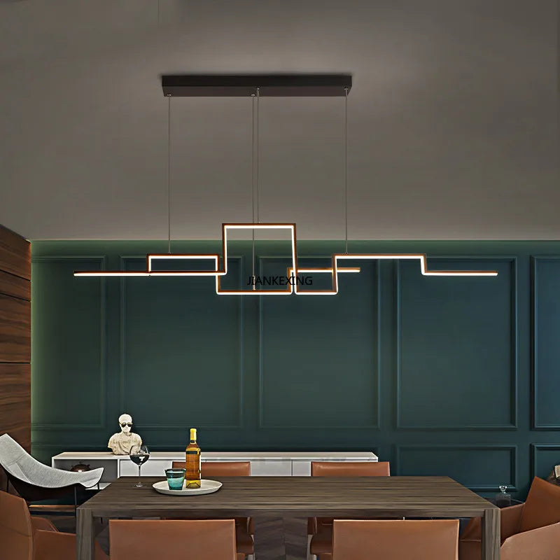 DecorBites™ LED Ceiling Chandelier Dimmable for Dining Room Kitchen Bar Pendant Lamp