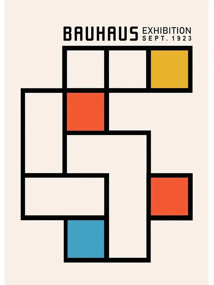 Modern geometric abstract canvas print living room modernism exhibition