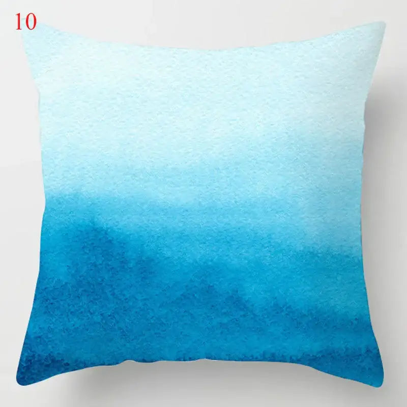 DecorBites™ Blue Geometric Marble Stripe Line Pillowcases for Car Sofa Decor