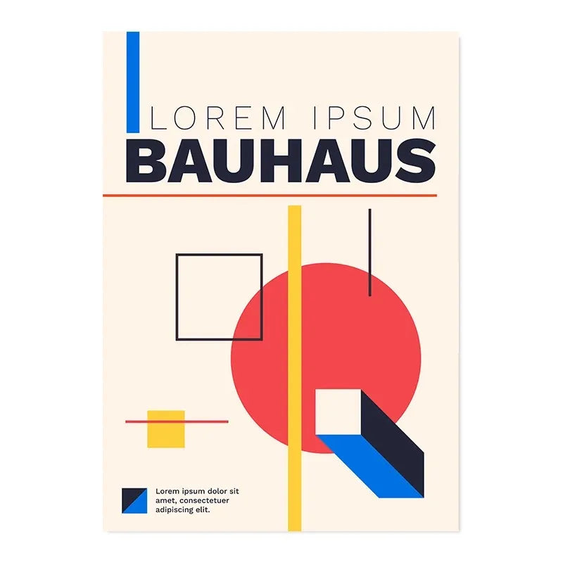 Modern geometric abstract canvas print living room modernism exhibition
