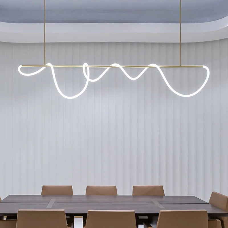 Modern gold nordic hose led ceiling chandelier for living room