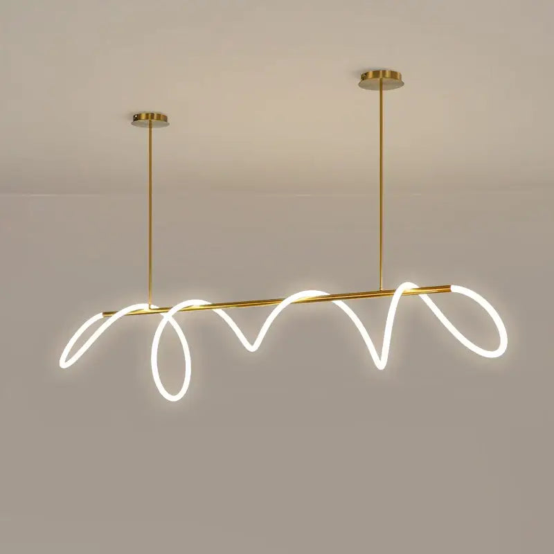 Modern gold nordic hose led ceiling chandelier for living room