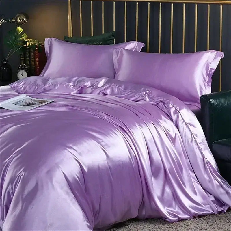 Luxury yellow mulberry silk bedding set bedroom duvet cover
