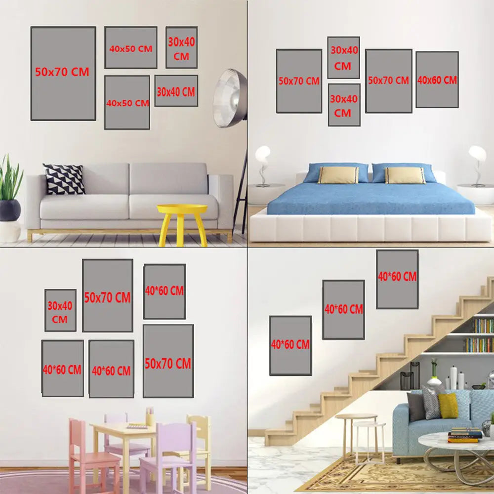 Pastel blue think happy thoughts smiley flower wall art bedroom