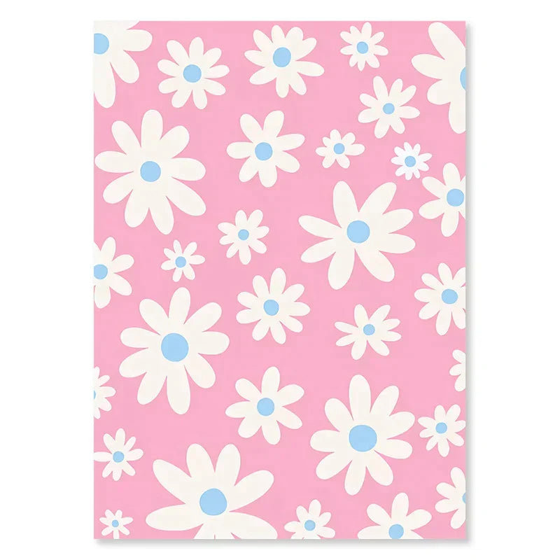 Pastel purple flower take it easy wall art art poster bedroom