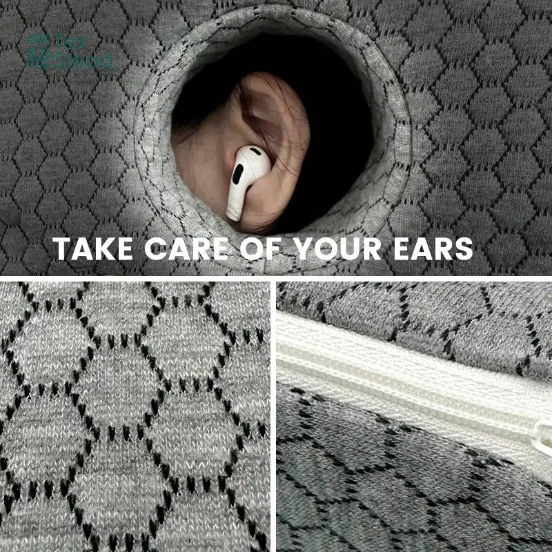 DecorBites™ Comfort Side Sleeper Pillow with Ear Hole for CNH