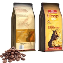 Kenya Gibsons Espresso Whole Beans Dark Roast 400g