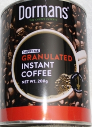 DORMANS SUPREME GRANULATED INSTANT COFFEE 200g