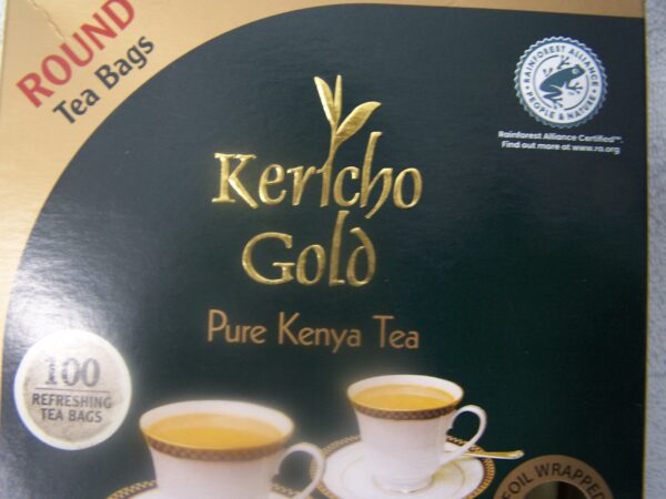 Kericho Gold Pure Kenya Tea 100 Refreshing Tea Bags